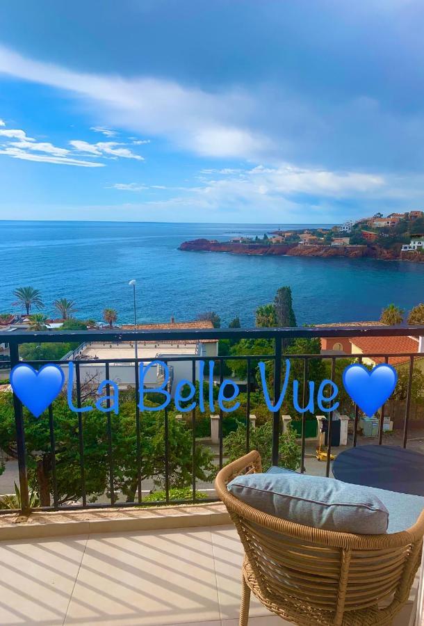 La Belle Vue-Charming Duplex Apartment With Sea View, 50 Meters From Beach And Private Parking Saint-Raphael  Bagian luar foto